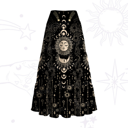Purplehecate Lunar Eclipse Convertible Maxi Skirt