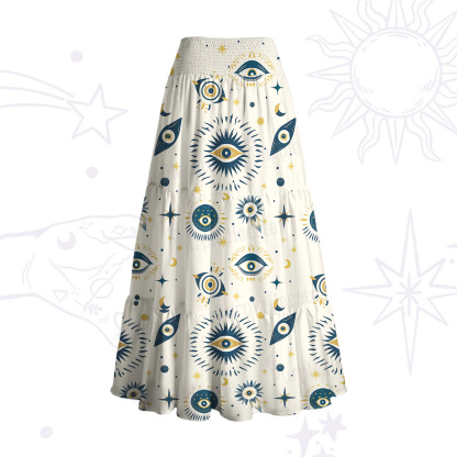 Purplehecate Sun Eye Convertible Maxi Skirt