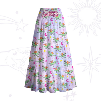 Purplehecate This is an Outrage Convertible Maxi Skirt