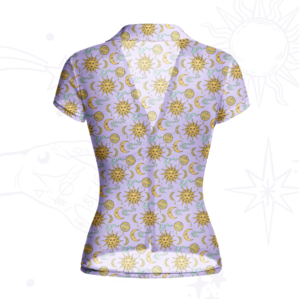 [Copy][Copy]Purplehecate Magic of Sun and Moon Mesh Button Up Top