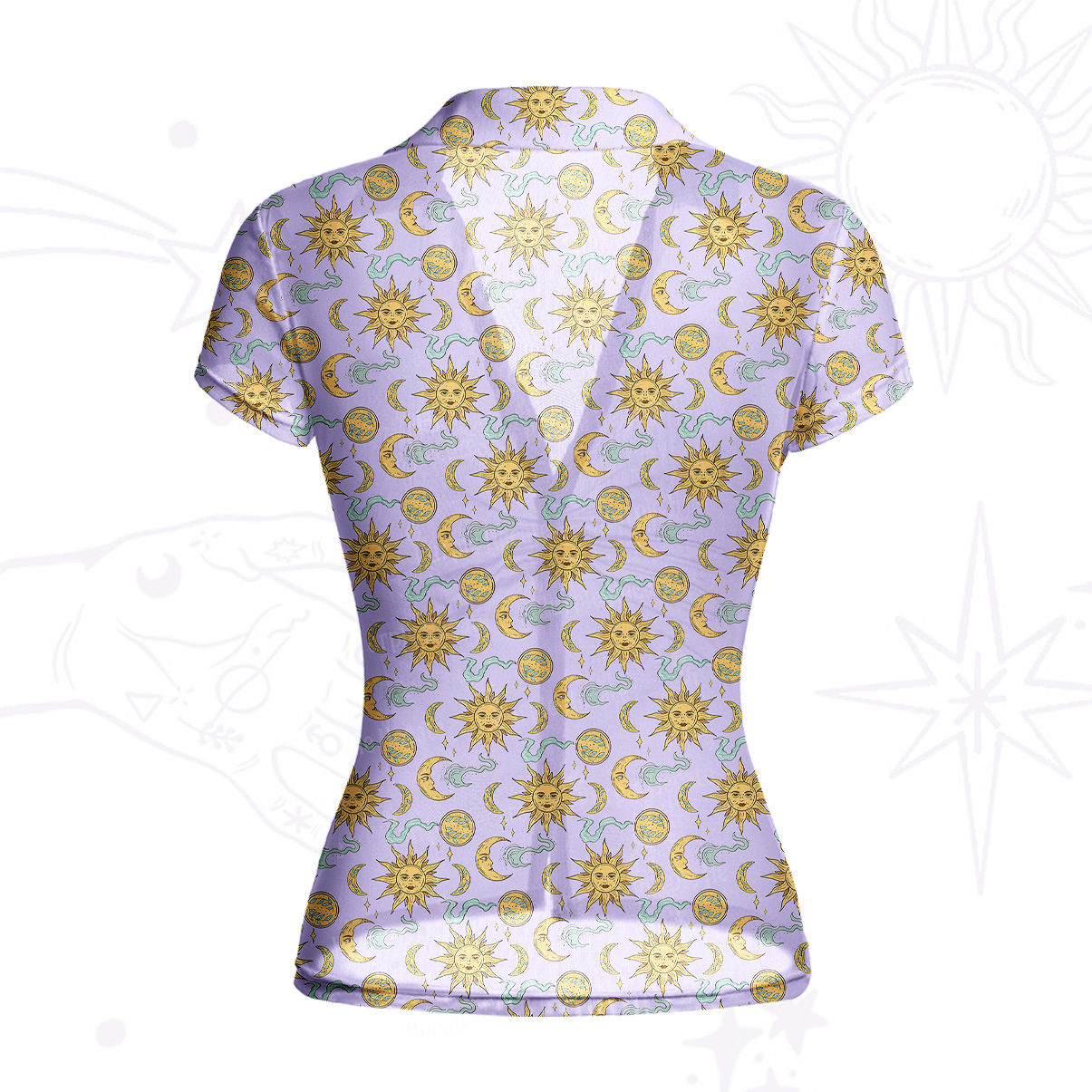[Copy][Copy]Purplehecate Magic of Sun and Moon Mesh Button Up Top