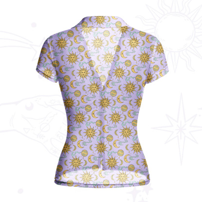 [Copy][Copy]Purplehecate Magic of Sun and Moon Mesh Button Up Top