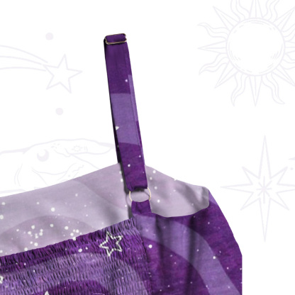 Purplehecate The Bunny Coven Wide Straps Maxi Dress