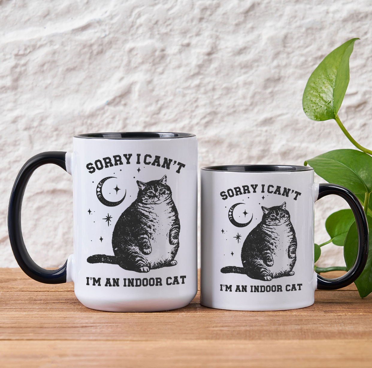 Purplehecate Sorry I Can't Go I'm an Indoor Cat Mug