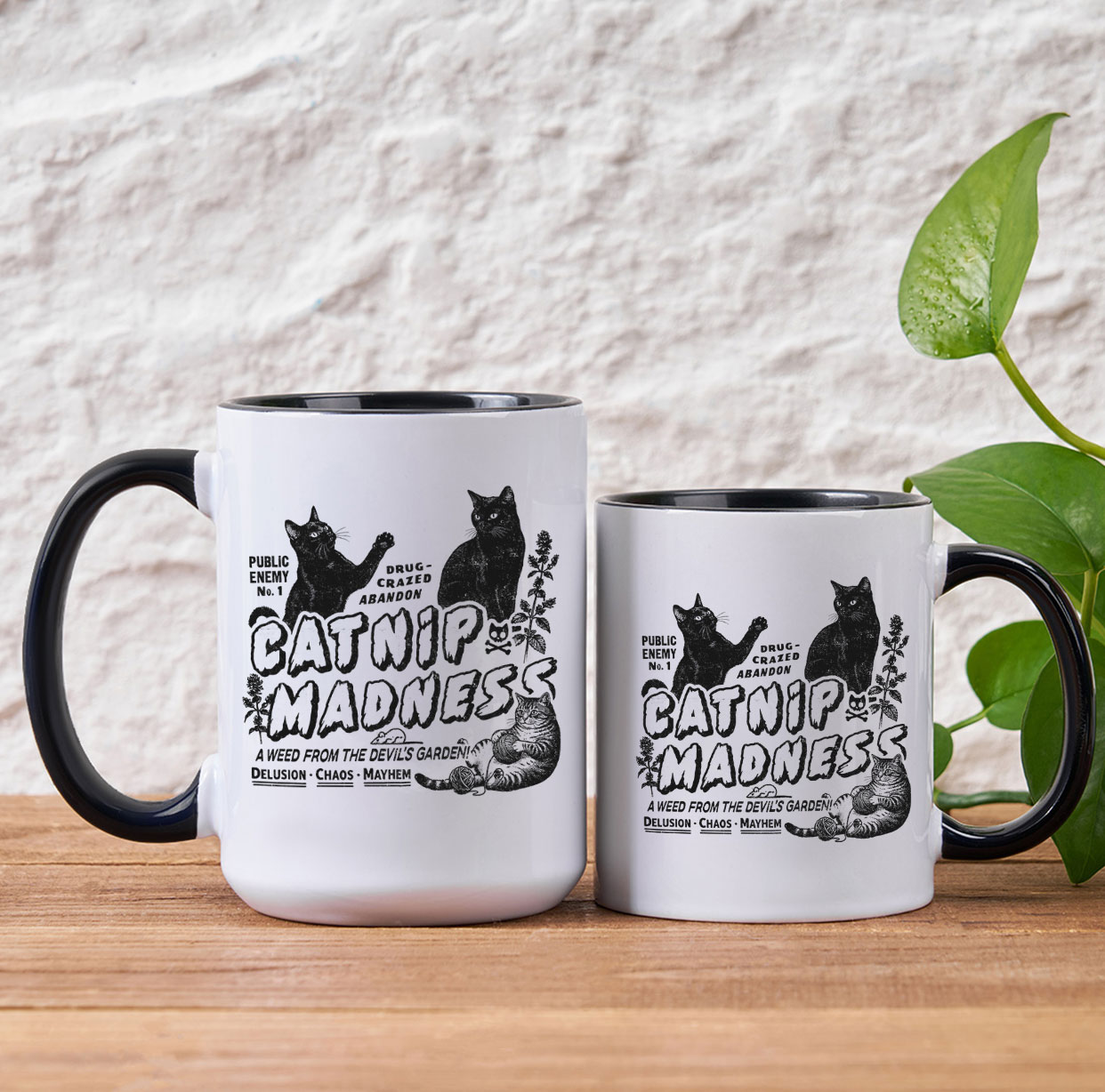 Purplehecate Catnip Madness Cute Cat Mug