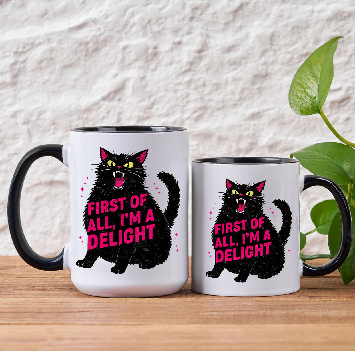 Purplehecate First Of All I'm A Delight Cat Mug