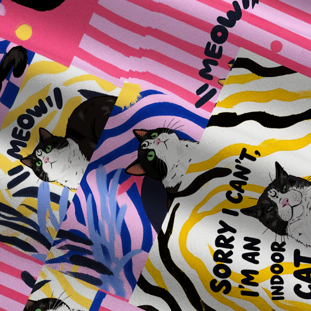 Purplehecate Sorry I Can't Go I'm an Indoor Cat Wide Leg Jumpsuit