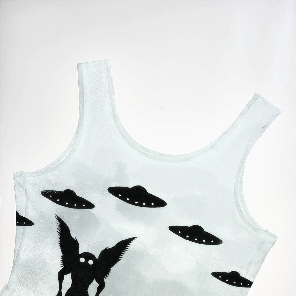 Purplehecate Alien Lake Monster Encounter Mesh Maxi Tank Beach Dress