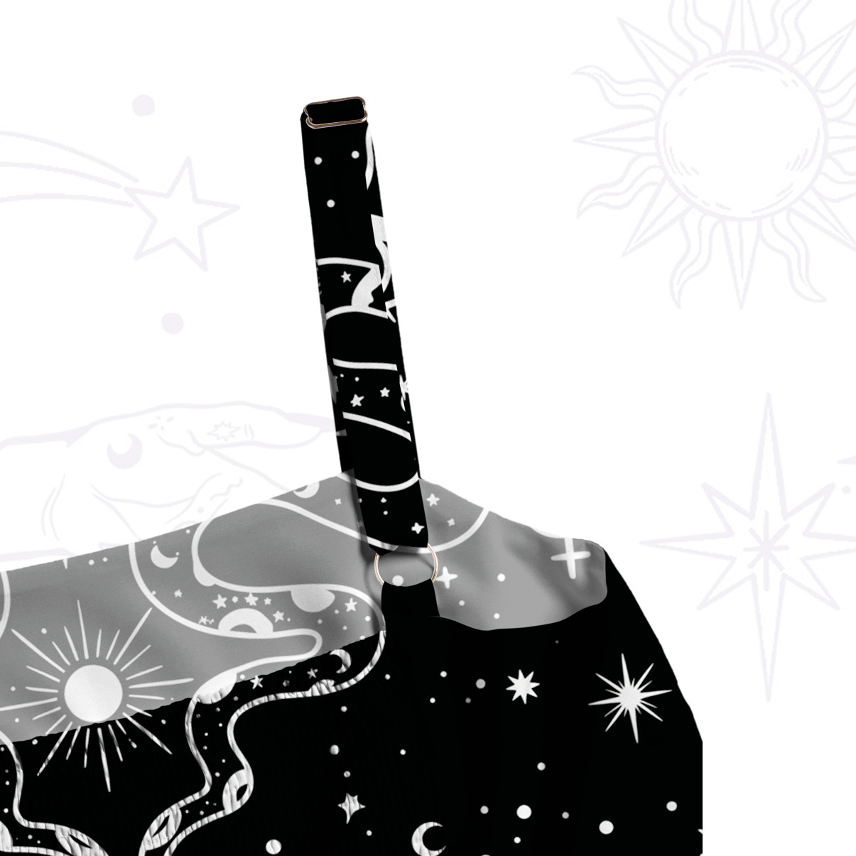 Purplehecate Mystic Serpent Sun Wide Straps Maxi Dress
