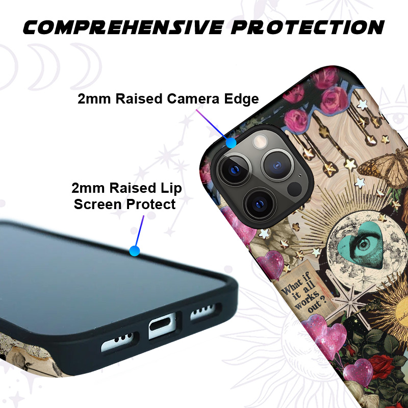Purplehecate Lucky Me Sacred Heart Eye Phone Case