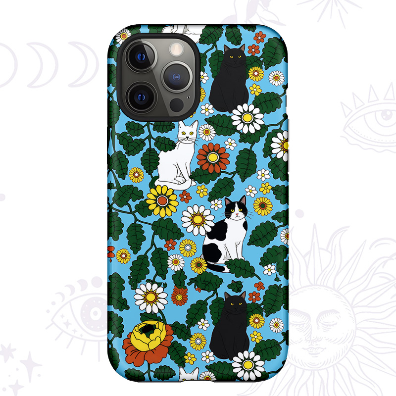 Purplehecate Daisy Cat  Garden Phone Case