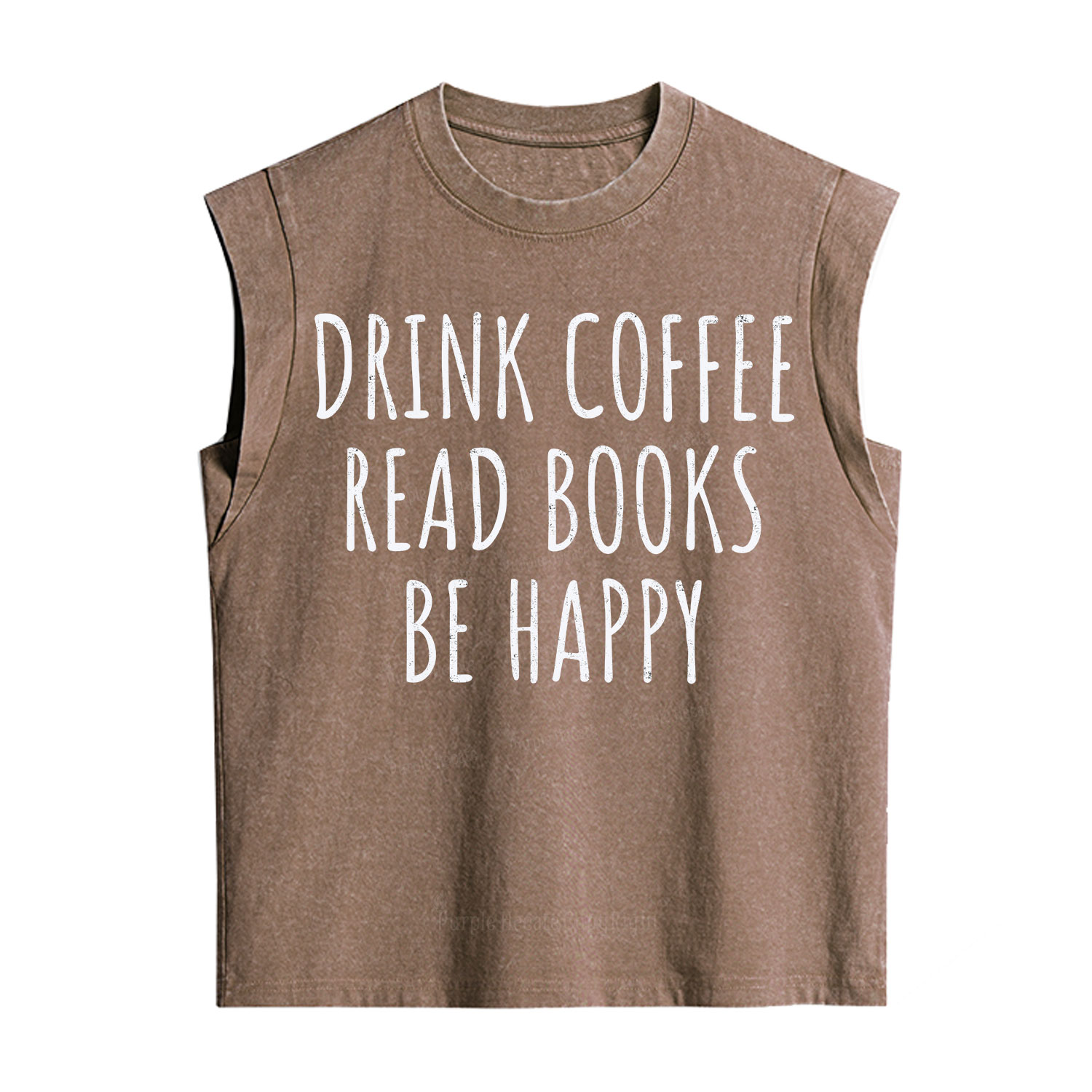 Purplehecate Drink Coffee Read Books Be Happy Vintage Washed Tank