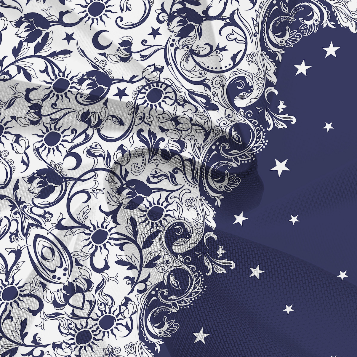 Purplehecate Midnight Star Mesh Mermaid Hem Skirt