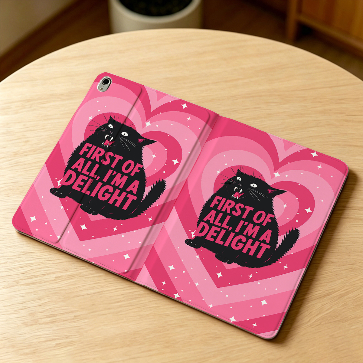 Purplehecate First Of All I'm A Delight Cat iPad Case
