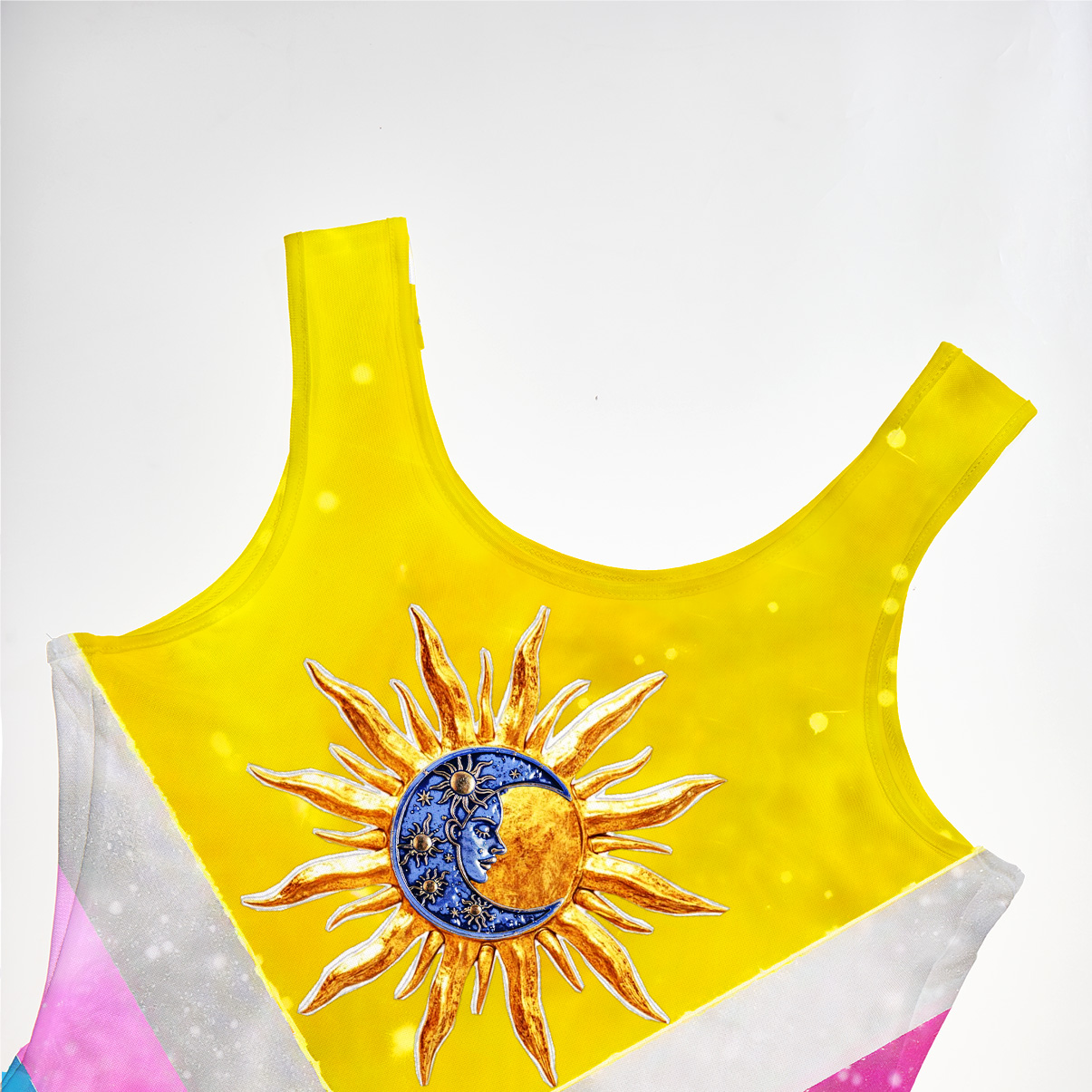 Purplehecate Progress Pride Sunburst Mesh Maxi Tank Beach Dress