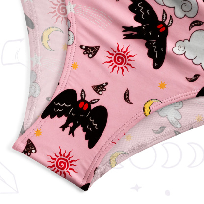 Purplehecate Cryptid Mothman One-Piece Swimsuit