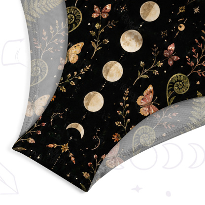 Purplehecate Moon Moth in the Enchanted Forest One-Piece Swimsuit