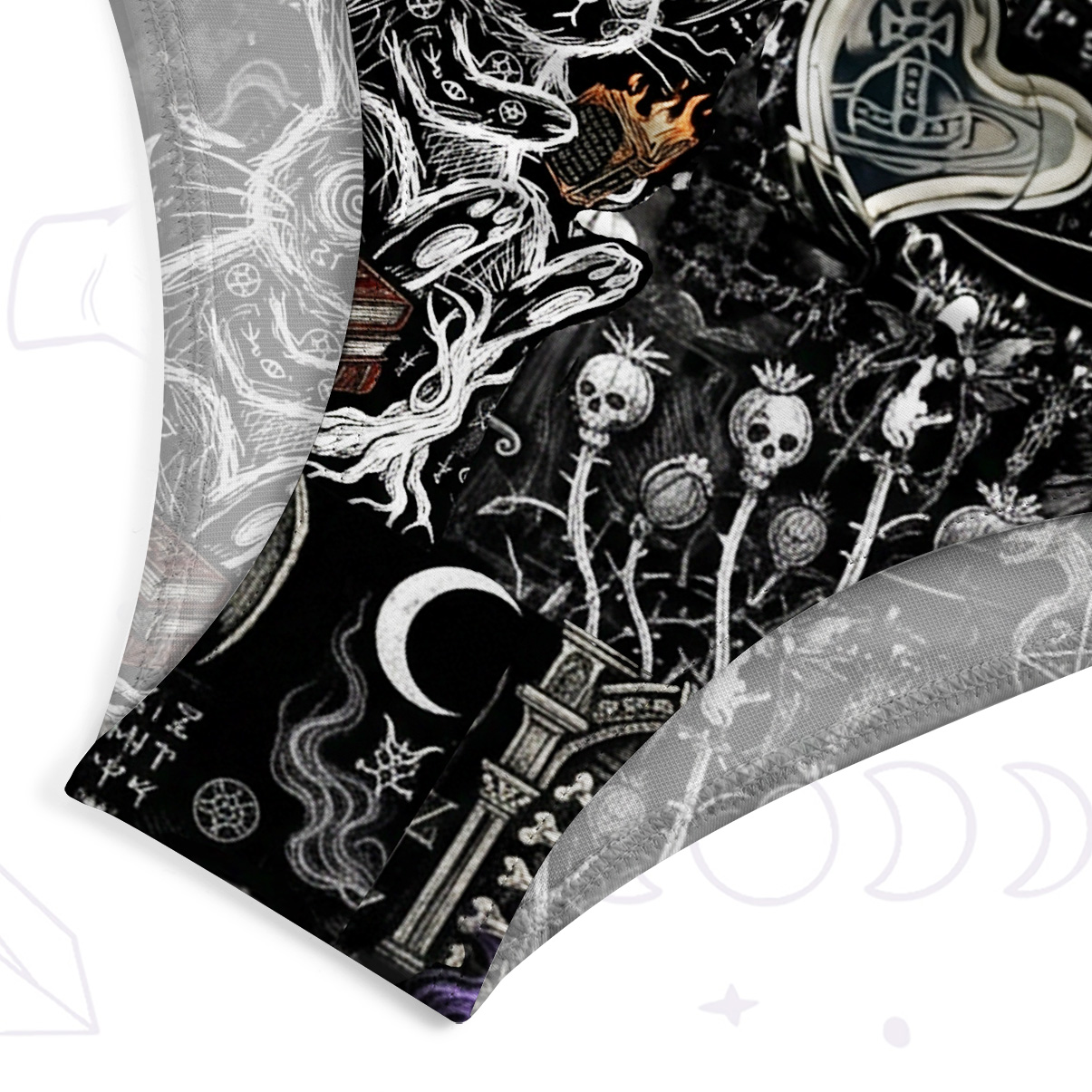 Purplehecate Gothic Cursed Bunny Ritual One-Piece Swimsuit