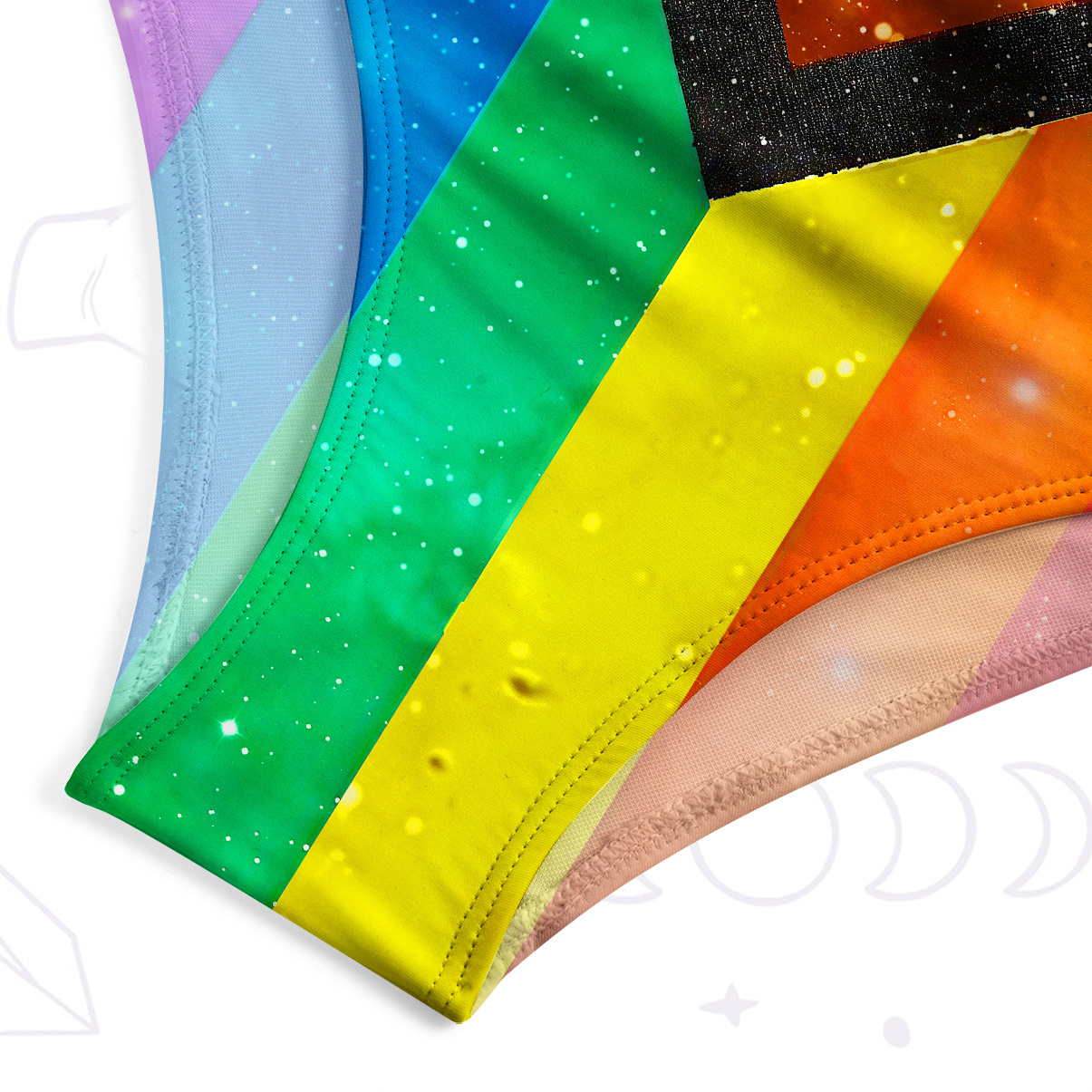Purplehecate Progress Pride Sunburst One-Piece Swimsuit