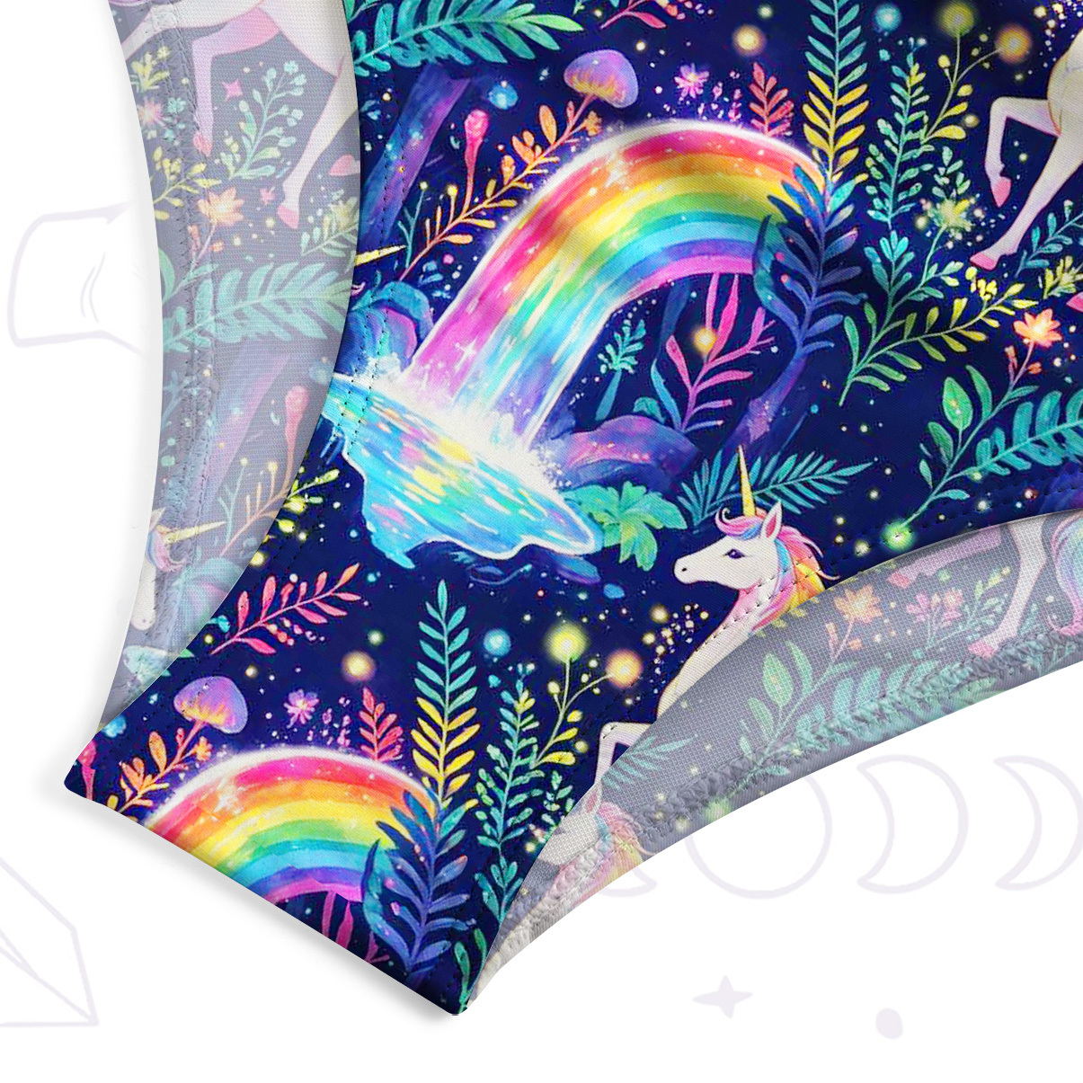 Purplehecate Rainbow Forest Unicorn One-Piece Swimsuit