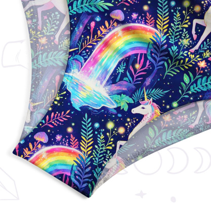 Purplehecate Rainbow Forest Unicorn One-Piece Swimsuit