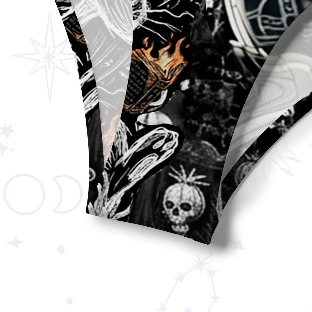 [Copy]Purplehecate Witch Cat Rides the Dino Crisscross Tie-Back Bikini Set