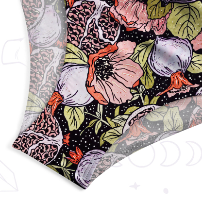 Purplehecate Persephone's Pomegranate One-Piece Swimsuit