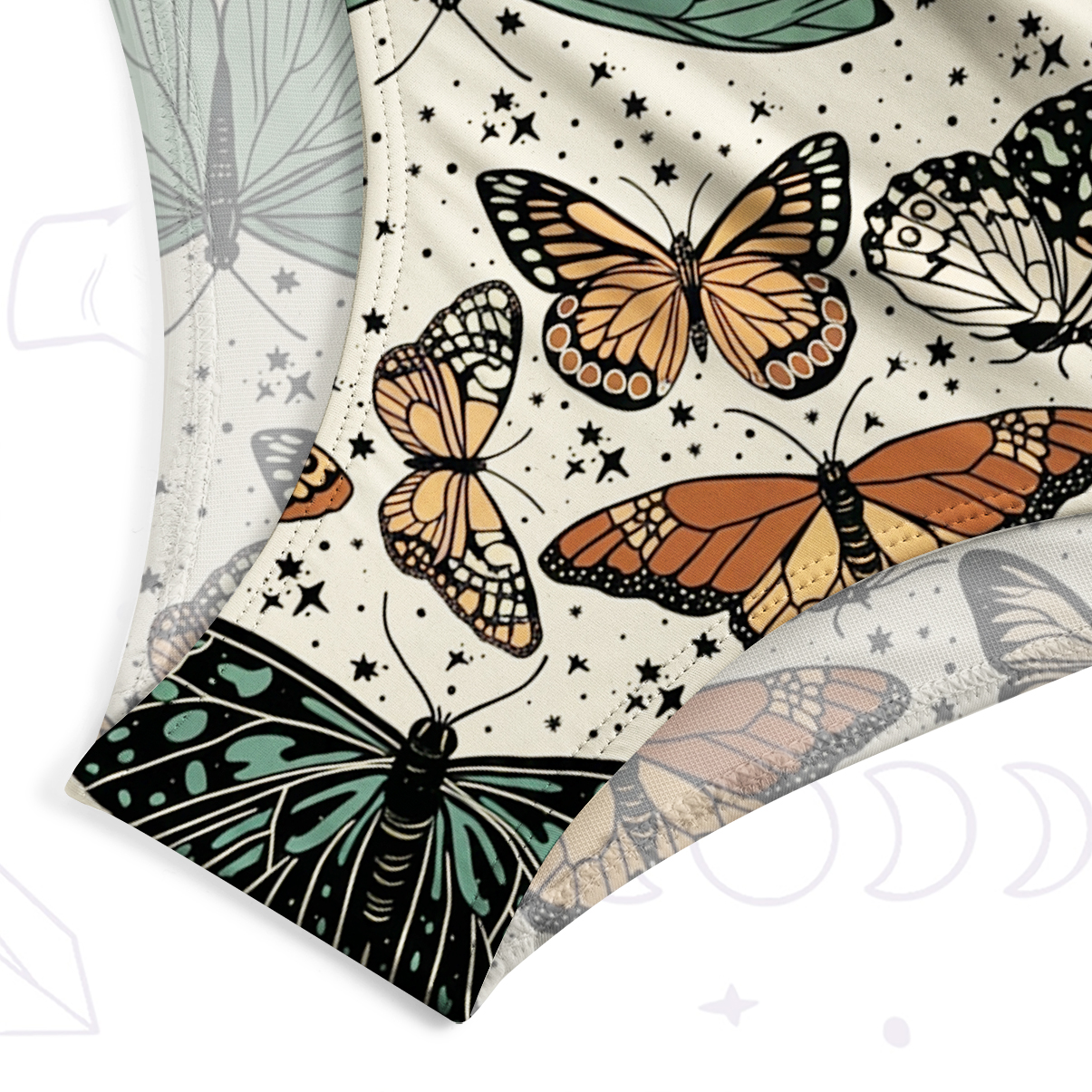 Purplehecate Mystic Vintage Butterfly One-Piece Swimsuit