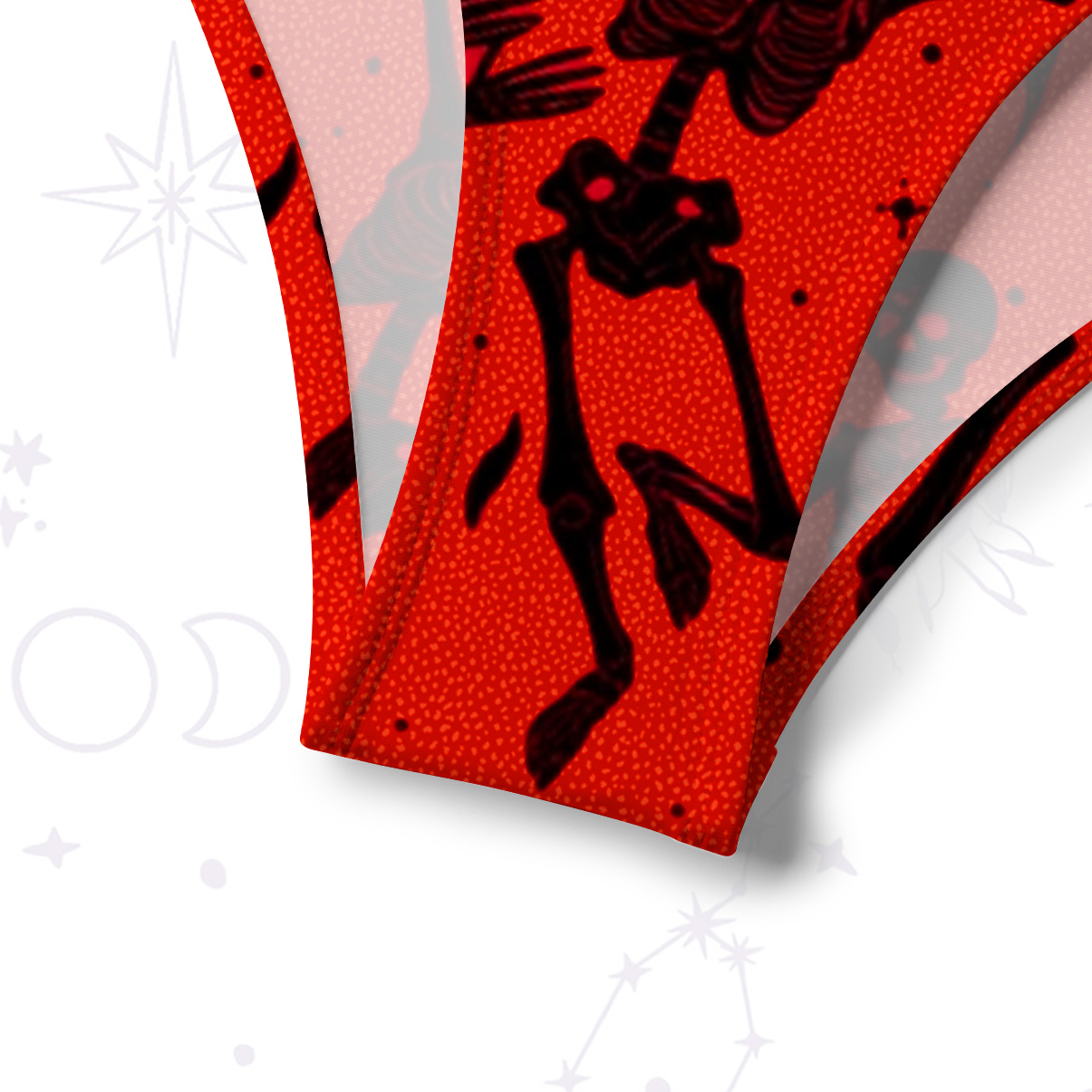 Purplehecate Infernal Revelry Crisscross Tie-Back Bikini Set