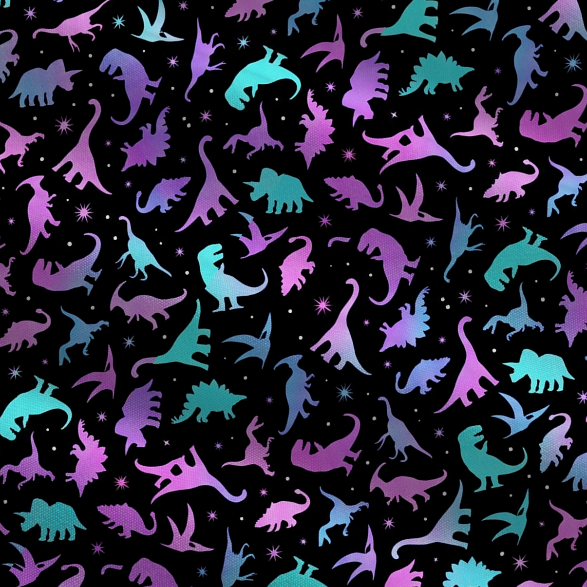 Purplehecate Neon Dino Dream Tie Shoulder Maxi Dress
