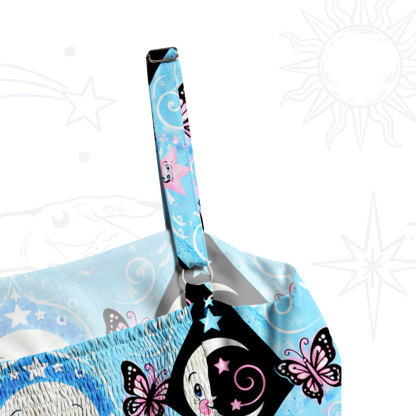 [Copy]Purplehecate Summer Watermelon Mystic Skull Wide Straps Maxi Dress