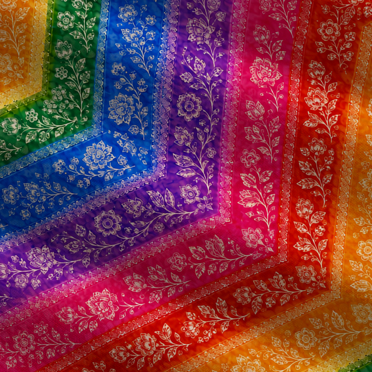 Purplehecate Rainbow Striped Sacred Heart Tie Shoulder Maxi Dress