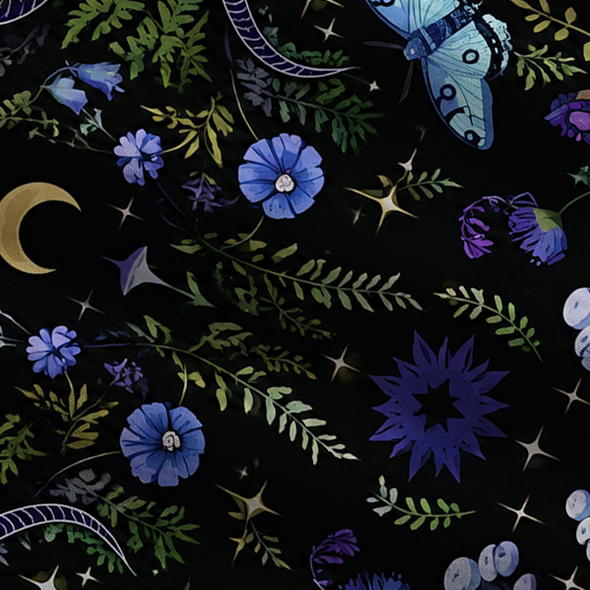 Purplehecate Moon Moth Witchery Wide Leg Jumpsuit