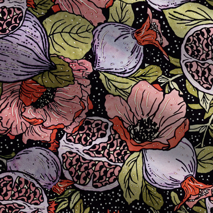 Purplehecate Persephone's Pomegranate Wide Leg Jumpsuit