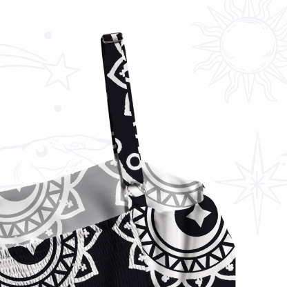 Purplehecate Mystic Tribal Mandala Wide Straps Maxi Dress