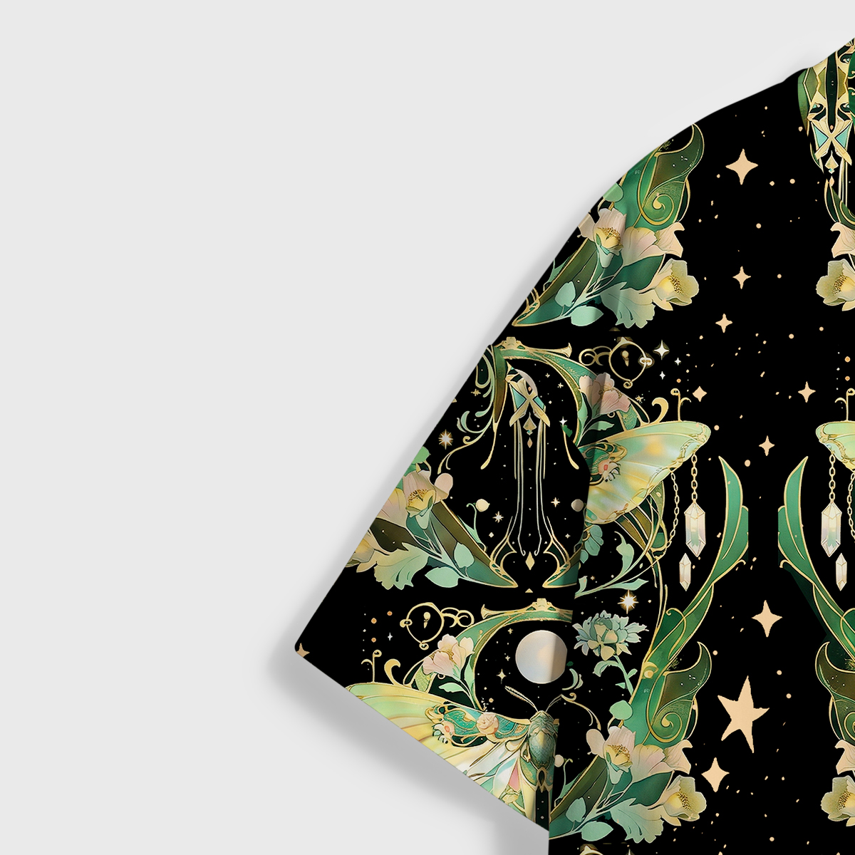 Purplehecate Moon Moth Rave All Over Print T-Shirt