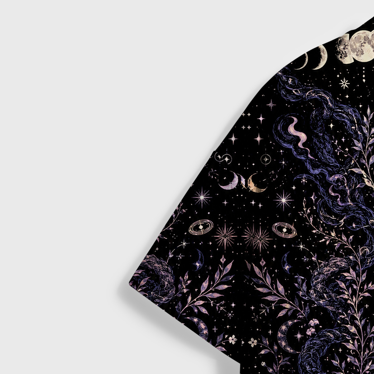 Purplehecate Moon Phase Oracle Cat All Over Print T-Shirt