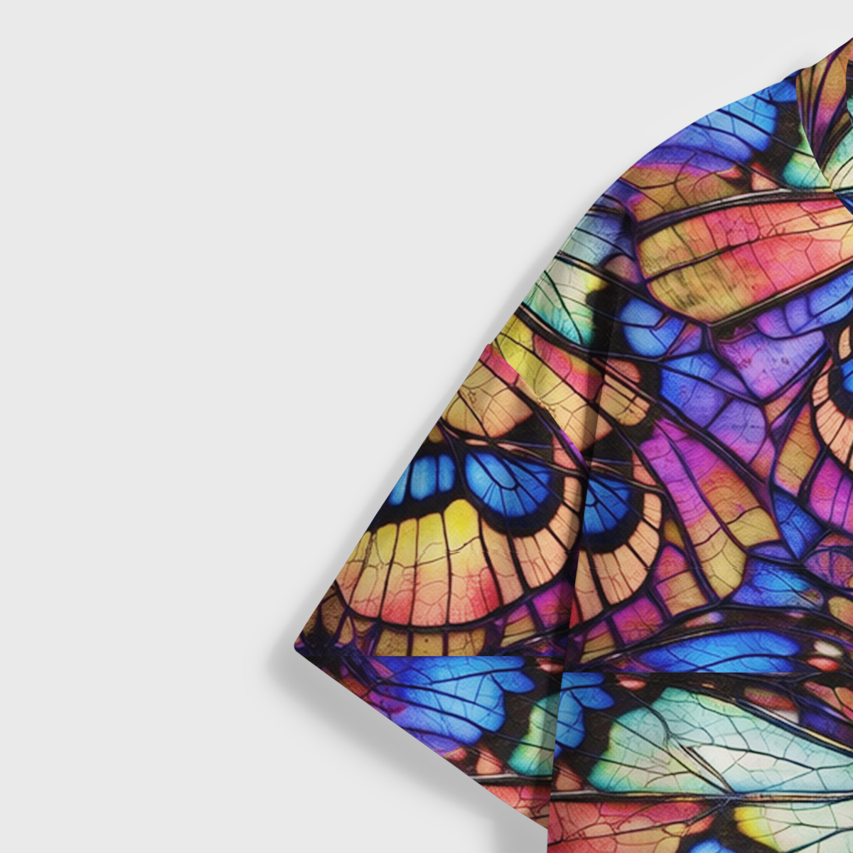 Purplehecate Colorful Butterfly Wing Pattern All Over Print T-Shirt