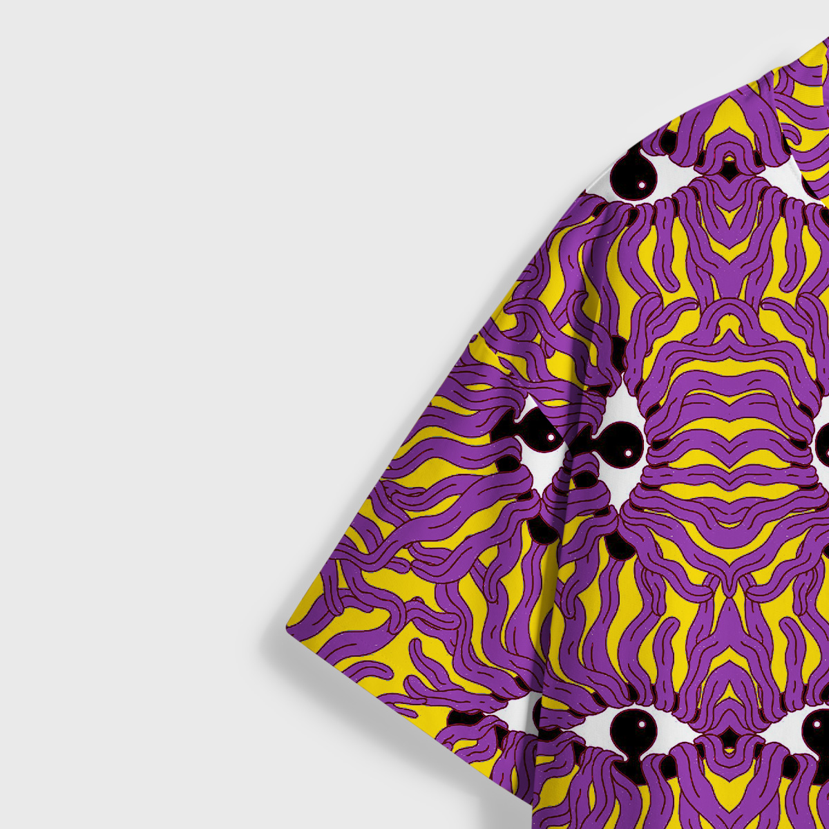 Purplehecate Psychedelic Wave Eyes All Over Print T-Shirt