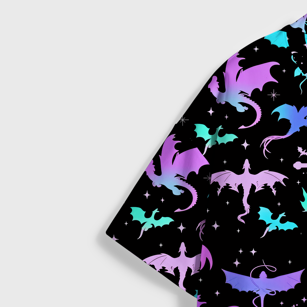 Purplehecate Neon Fantasy Dragon Allover All Over Print T-Shirt