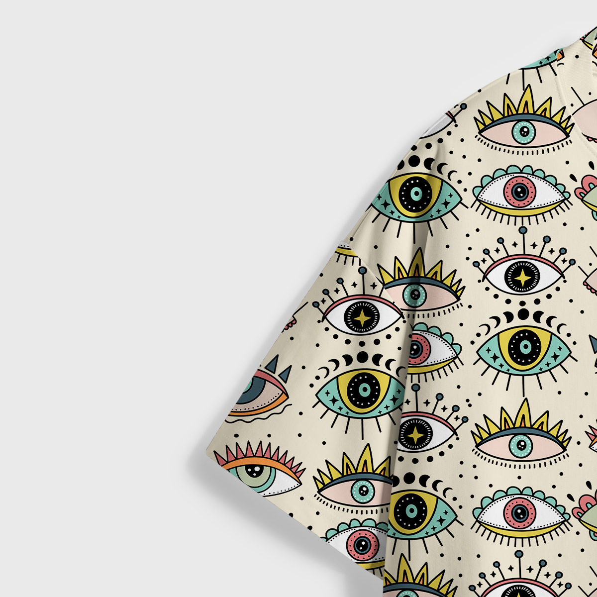 Purplehecate Evil Eye Pattern All Over Print T-Shirt