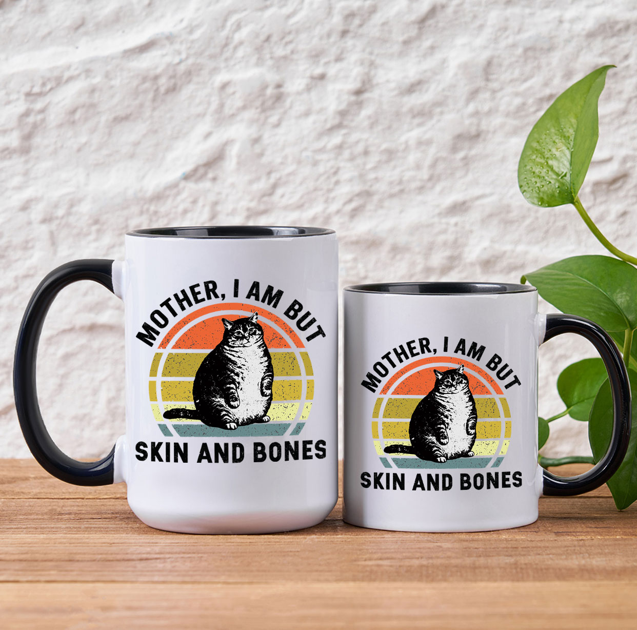 Purplehecate Mother I Am But Skin And Bones Funny Cat Mug