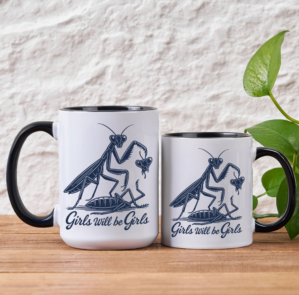 Purplehecate Girls Will Be Girls Praying Mantis Mug