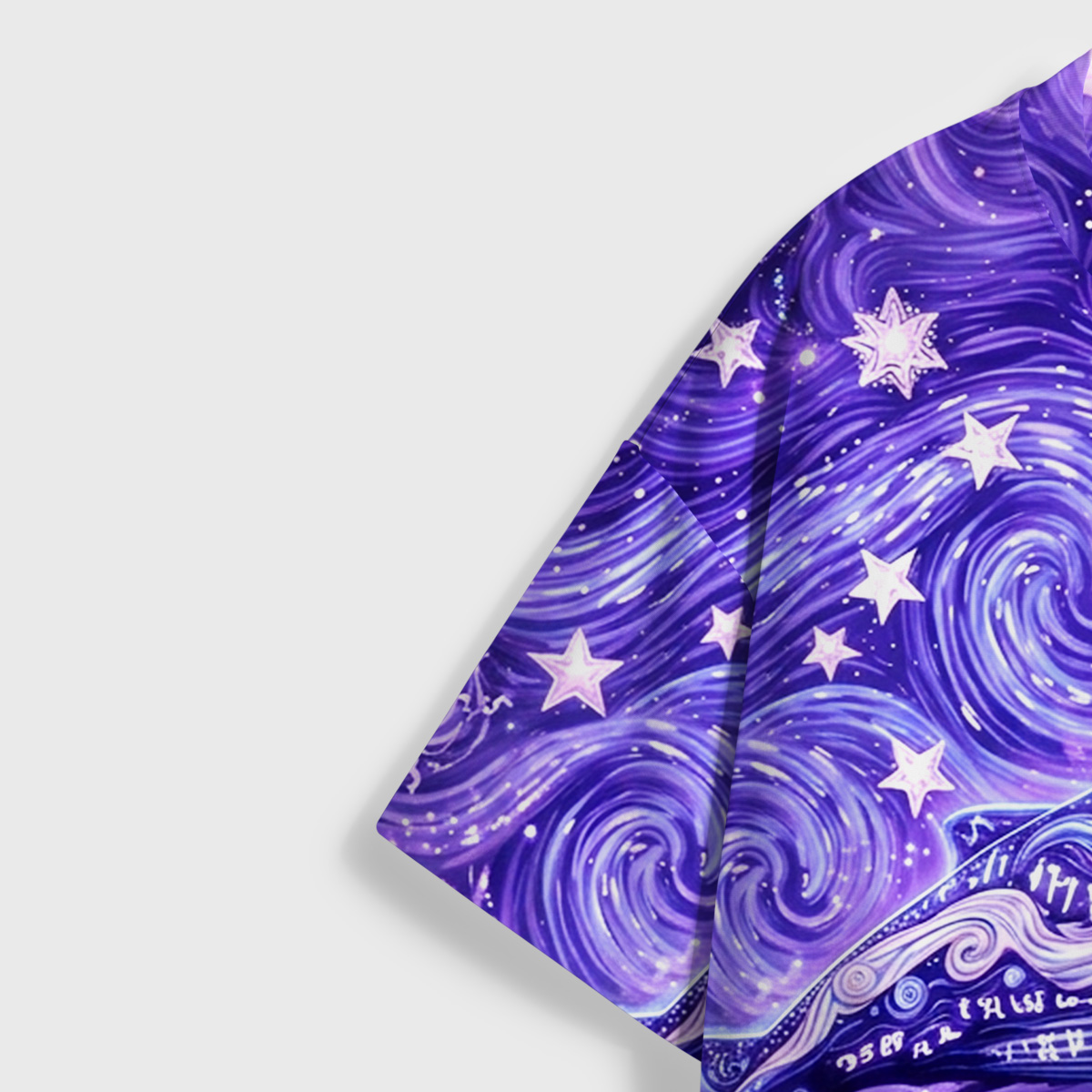 Purplehecate Celestial Whale Under the Swirling Stars All Over Print T-Shirt