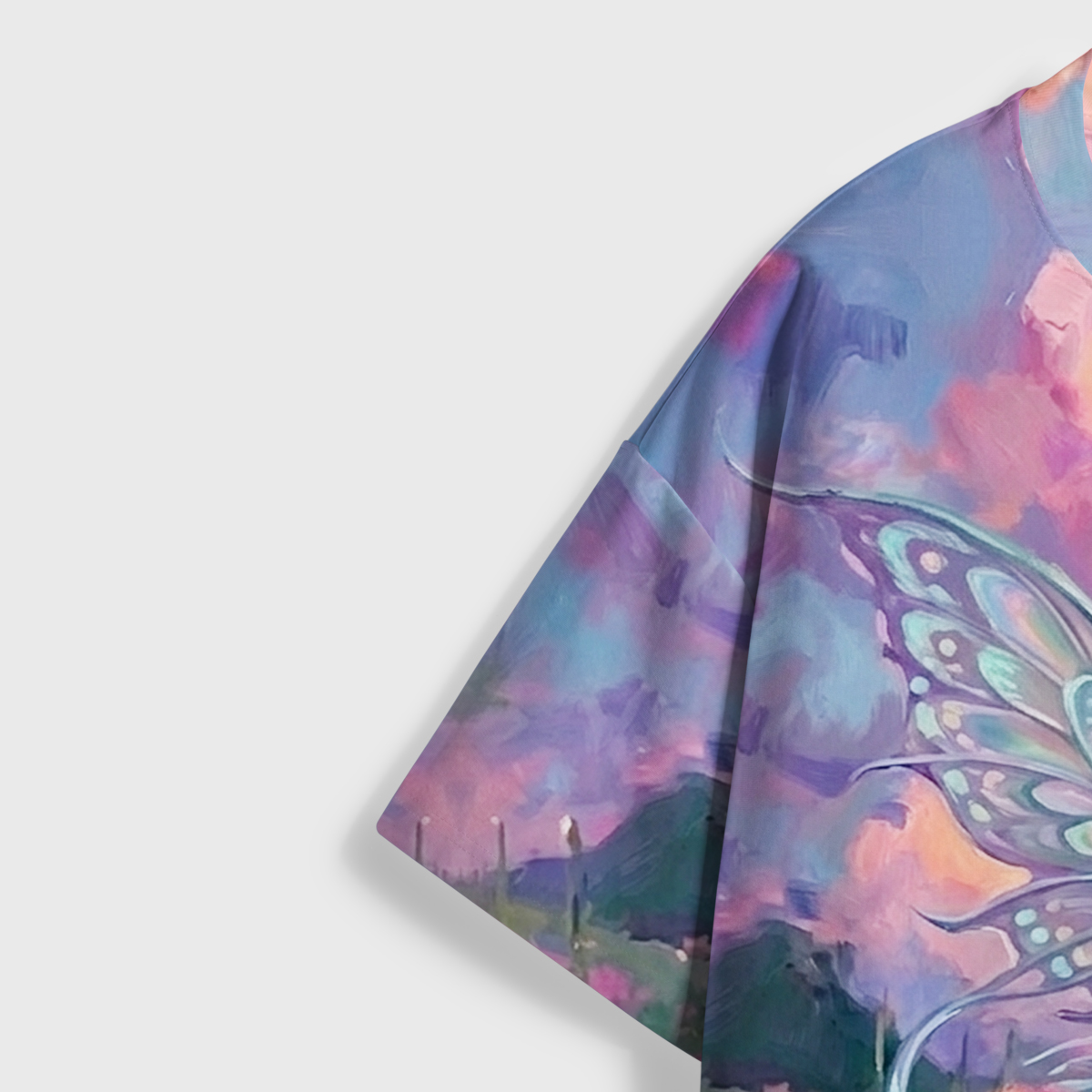 Purplehecate Enchanted Wildflower Dragon Garden All Over Print T-Shirt