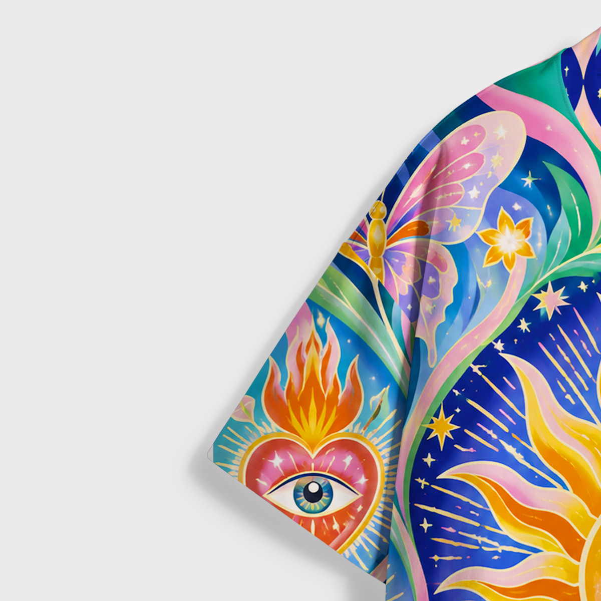 Purplehecate Cosmic Sun & Moon Lotus All Over Print T-Shirt