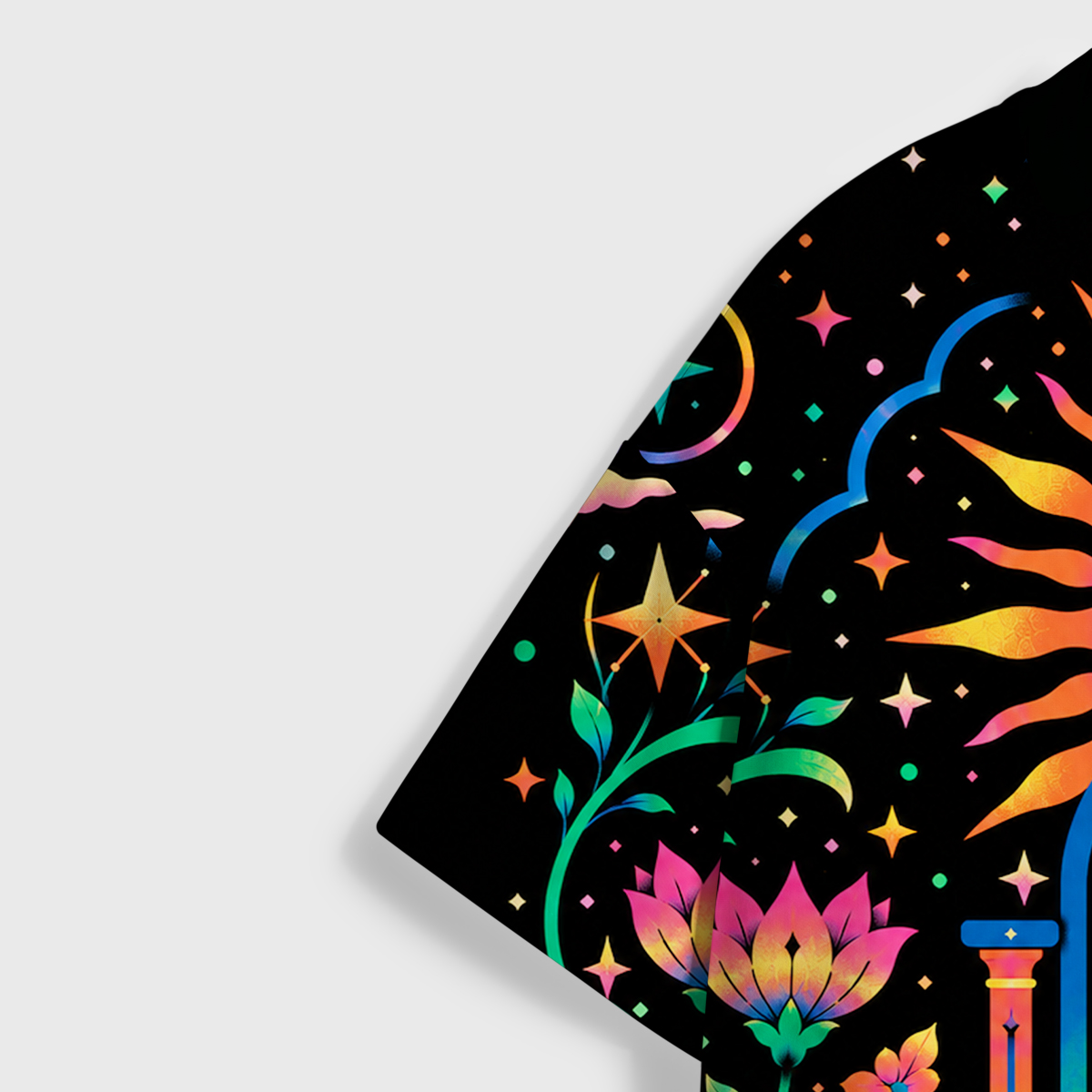 Purplehecate Blacklight Cosmic Portal All Over Print T-Shirt