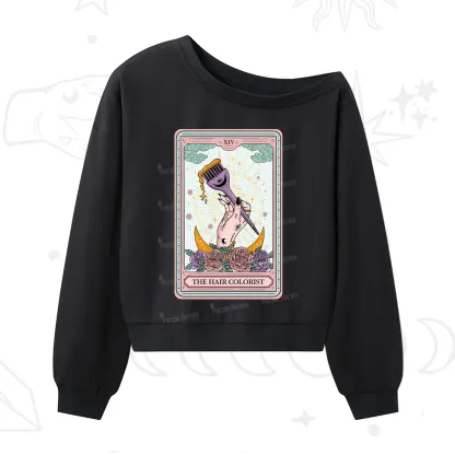 [Copy]Purplehecate Drugs Not Hugs One Shoulder Sweatshirt