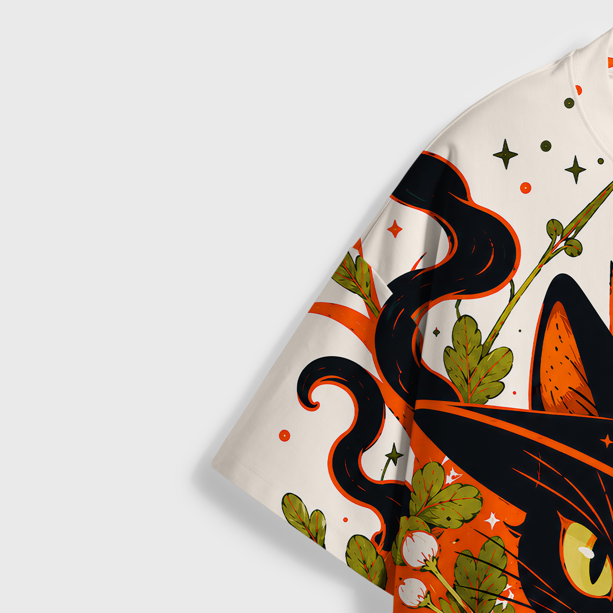 Purplehecate Enchanted Woodland Witch Cat All Over Print T-Shirt