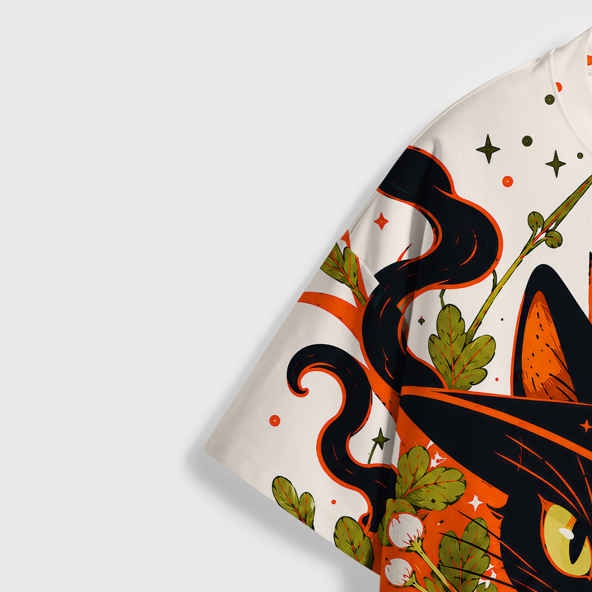 Purplehecate Enchanted Woodland Witch Cat All Over Print T-Shirt